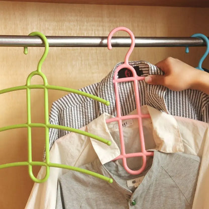 New Multifunctional Hanger Hook Fishbone Clothes Hanger Clothes Rack Wardrobe Organizer Space 3 Layer Saver