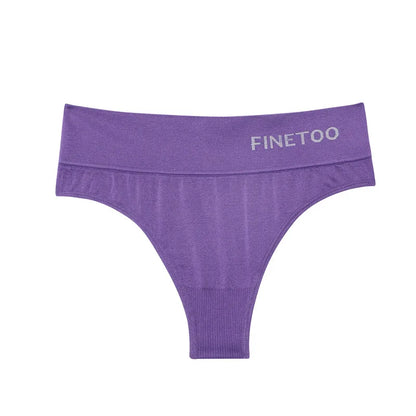 FINETOO 2PCS/Set M-2XL Bodyshaper G-String Panties Women Slim Underwear Female Lingerie Sexy Lady Thongs High Waist Underpants