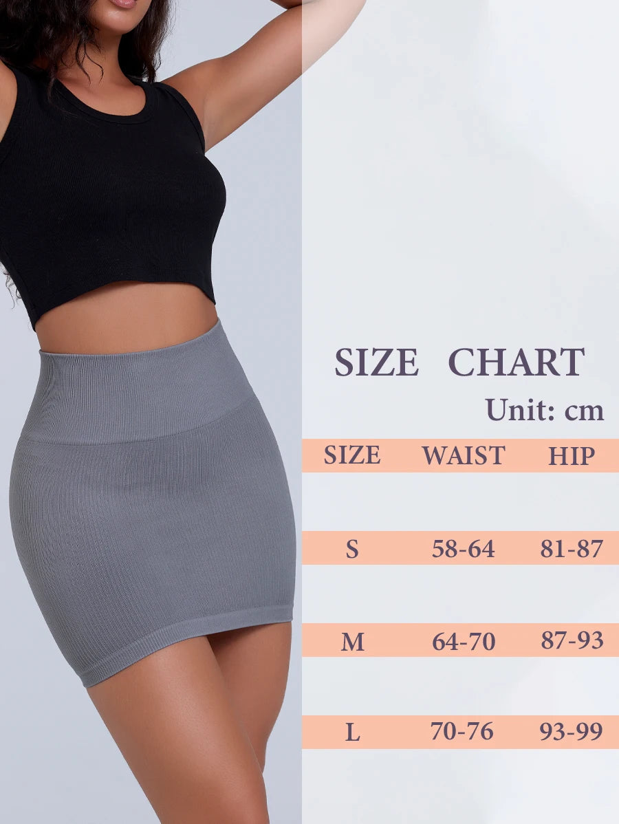 Women Ribbed Sexy High Waist Mini Slim Skirt,Versatile for Office Pencil Skirt Solid Color Soft Stretchy Short Skirt All-Season