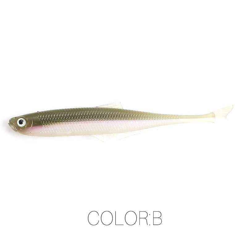 NEW Supercontinent leanness ShadTeez 60mm/80mm Perch Bass Artificia Pike Zander Predator Fishing 3d eyes Soft lure Fishing lures