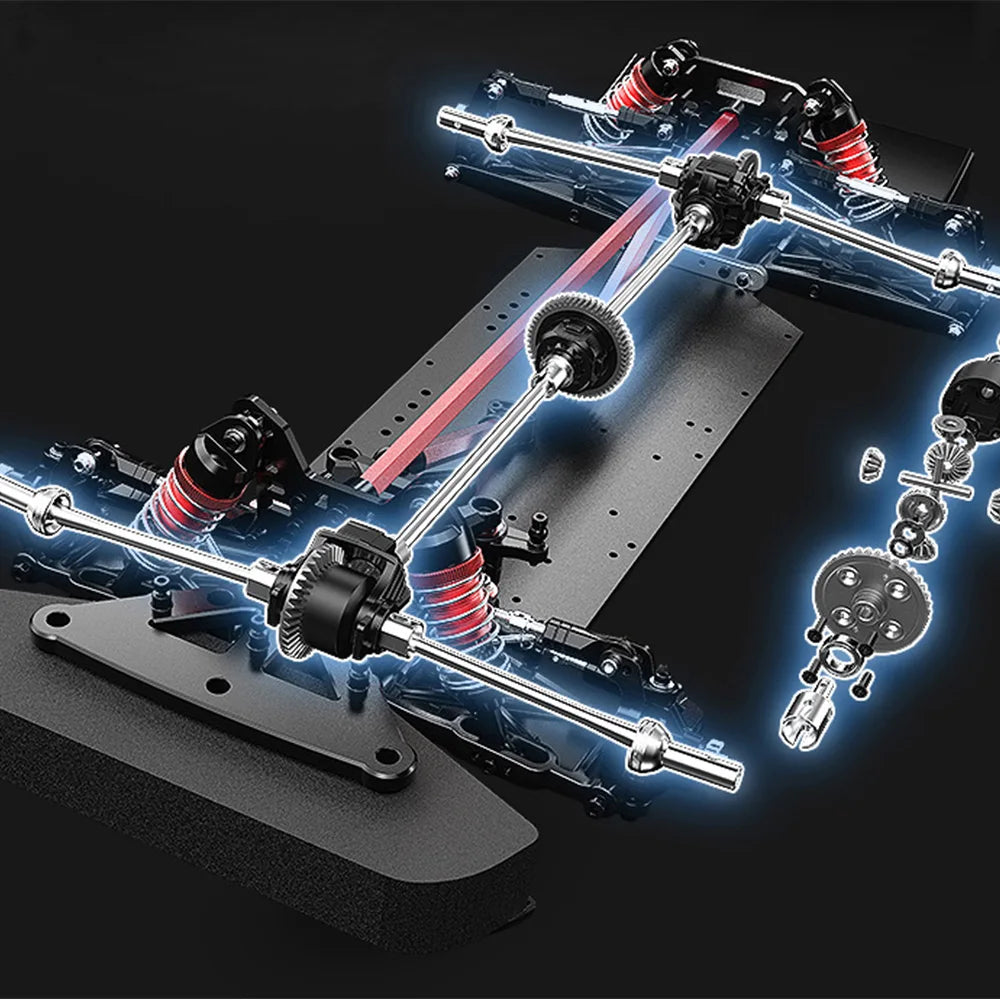Hyper Go MJX 7303 1/7 RC Car 4WD 60KM/H Brushless High-Speed Off-Road Racing C3 Simulation Citroen Drift Car Climbing Car