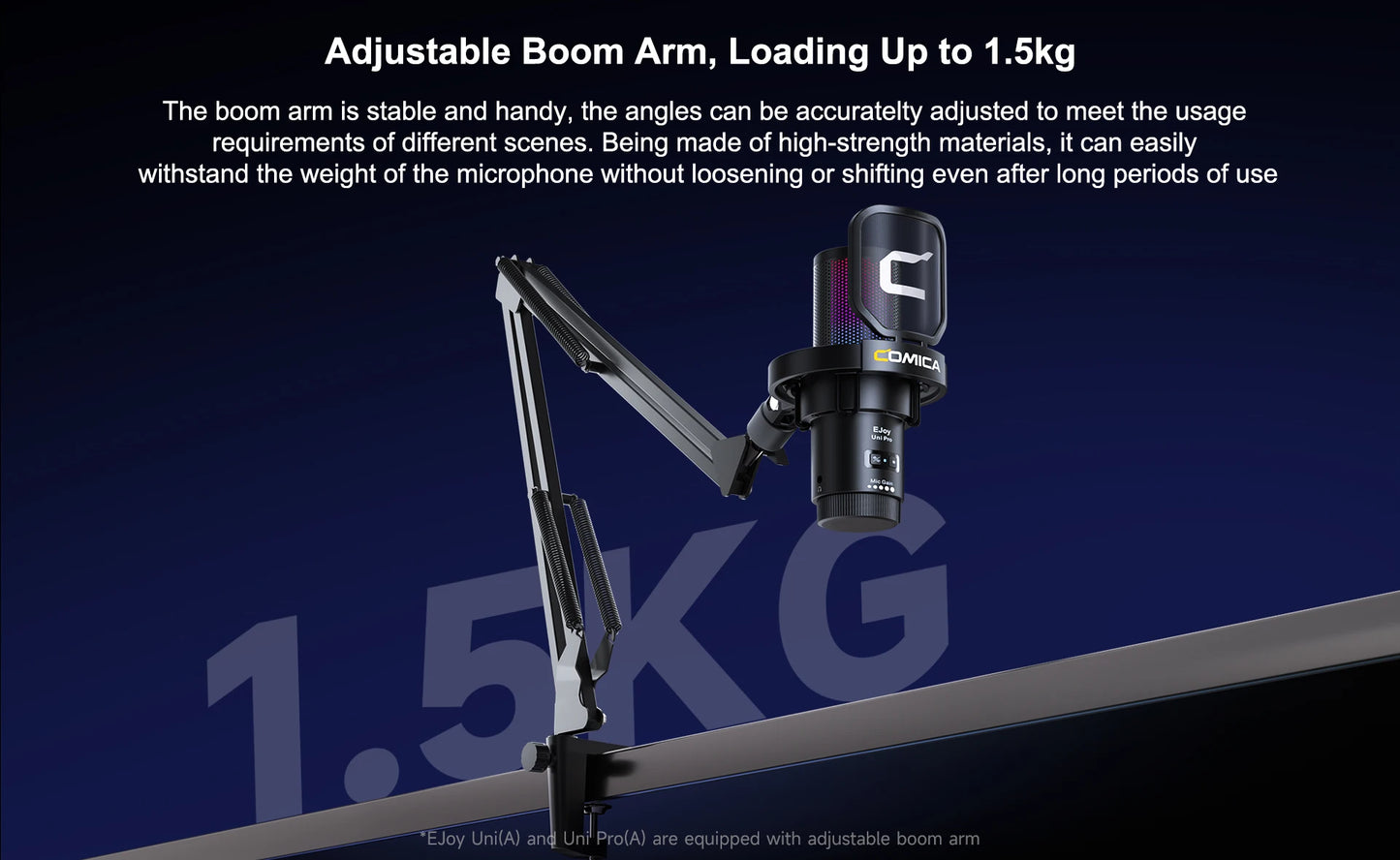 Ejoy Uni Pro wireless gaming microphone for streaming,recording, podcast, youtube. Compatible with Mac OS, PS4/ 5