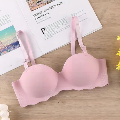 Sexy Comfort Seamless Bra Candy Color Adjustable Push Up Bras Anti-sagging Lifting Wireless Bra Women