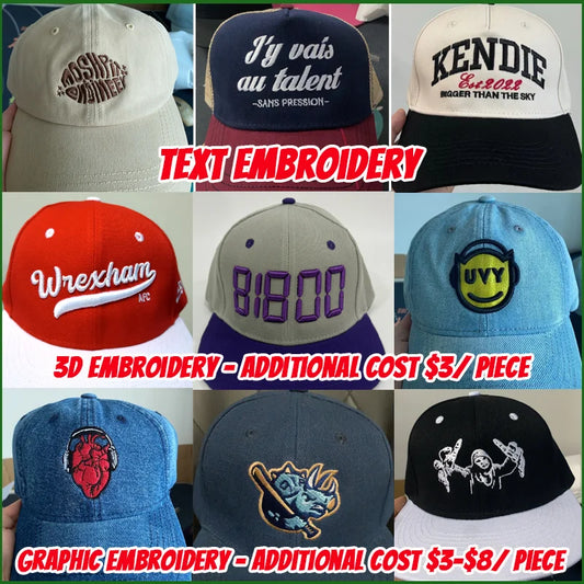 FEDORYN Helsluten Keps Anpassad Brodyr Tryck – 8 Färger Polyester/Bomull Unisex Solskydd Grossist Dropshipping Profilkläder