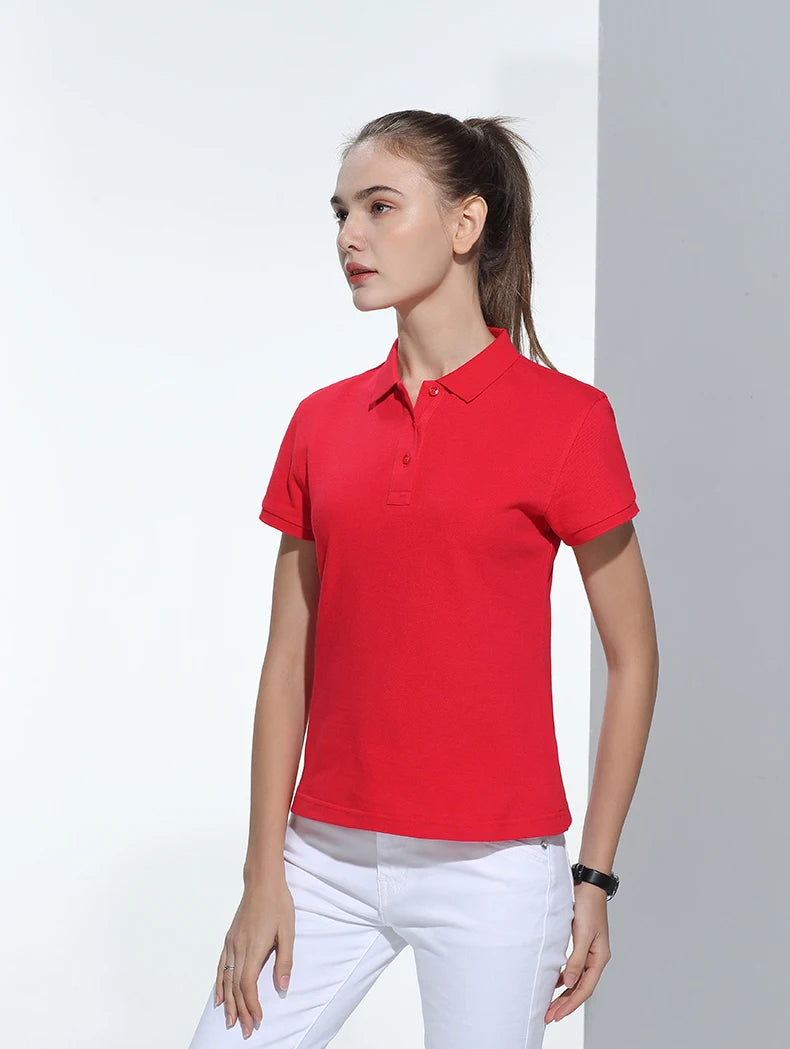 Polo-shirt med Eget Tryck eller Logotyp – 100% Bomull, Unisex S–6XL (Asian)