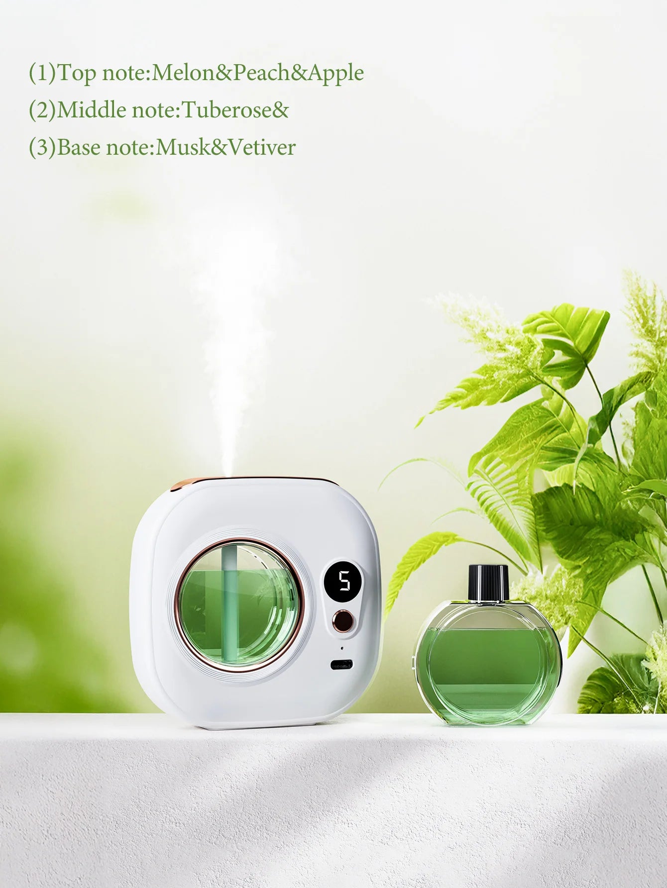 Rechargeable automatic aroma diffuser, essential oil diffuser, aroma essential oil, hotel bathroom aroma machine gift