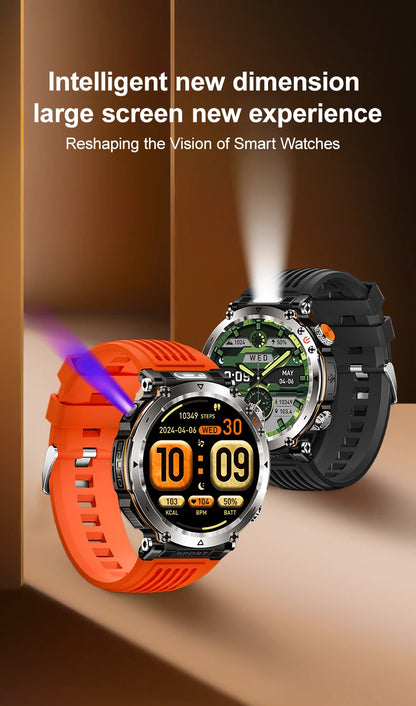 HT30 Smart Watch 2026 New Fashion Luxury 5ATM Waterproof GPS Compass AMOLED Display 366x366 Outdoor Sport Heart Rate Monitor IP6