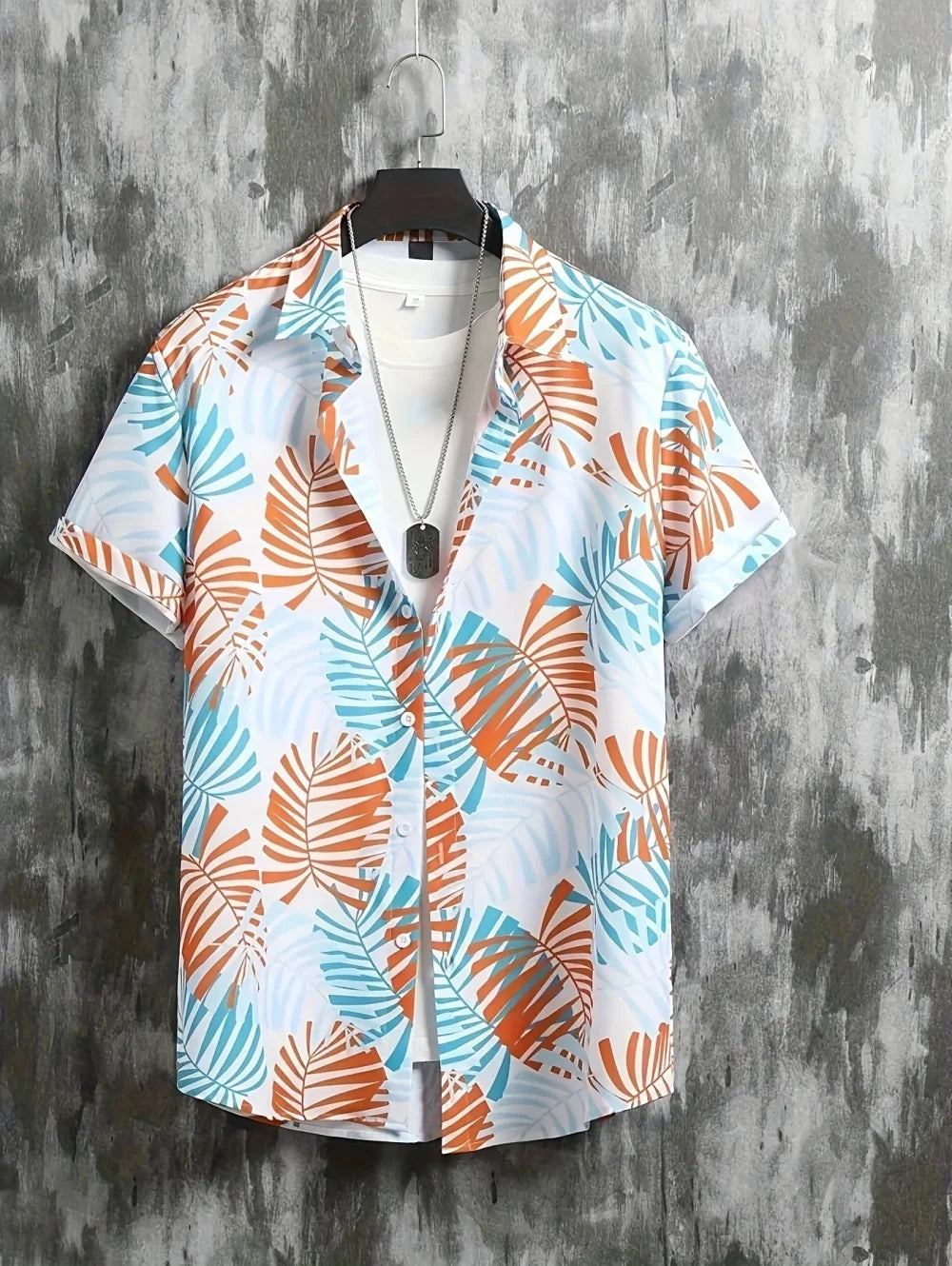 New Men's 3D Printed Hawaiian Shirt Loose Short-Sleeved Family Wear Parents and Children Shirts Beach Vacation Kids's Clothing