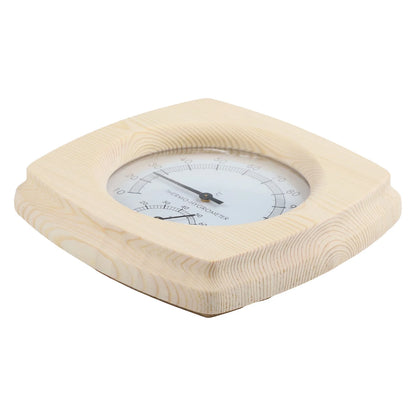 140 mm termometer och hygrometer i trä för bastu