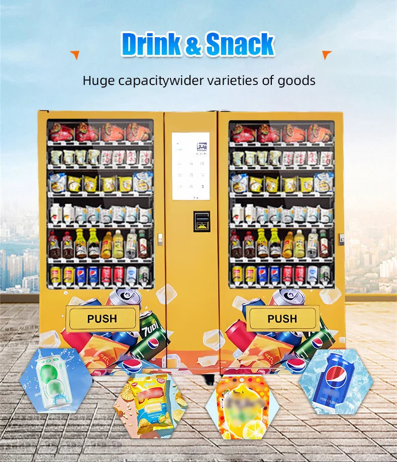 Smart kylmaskin för drycker och snacks