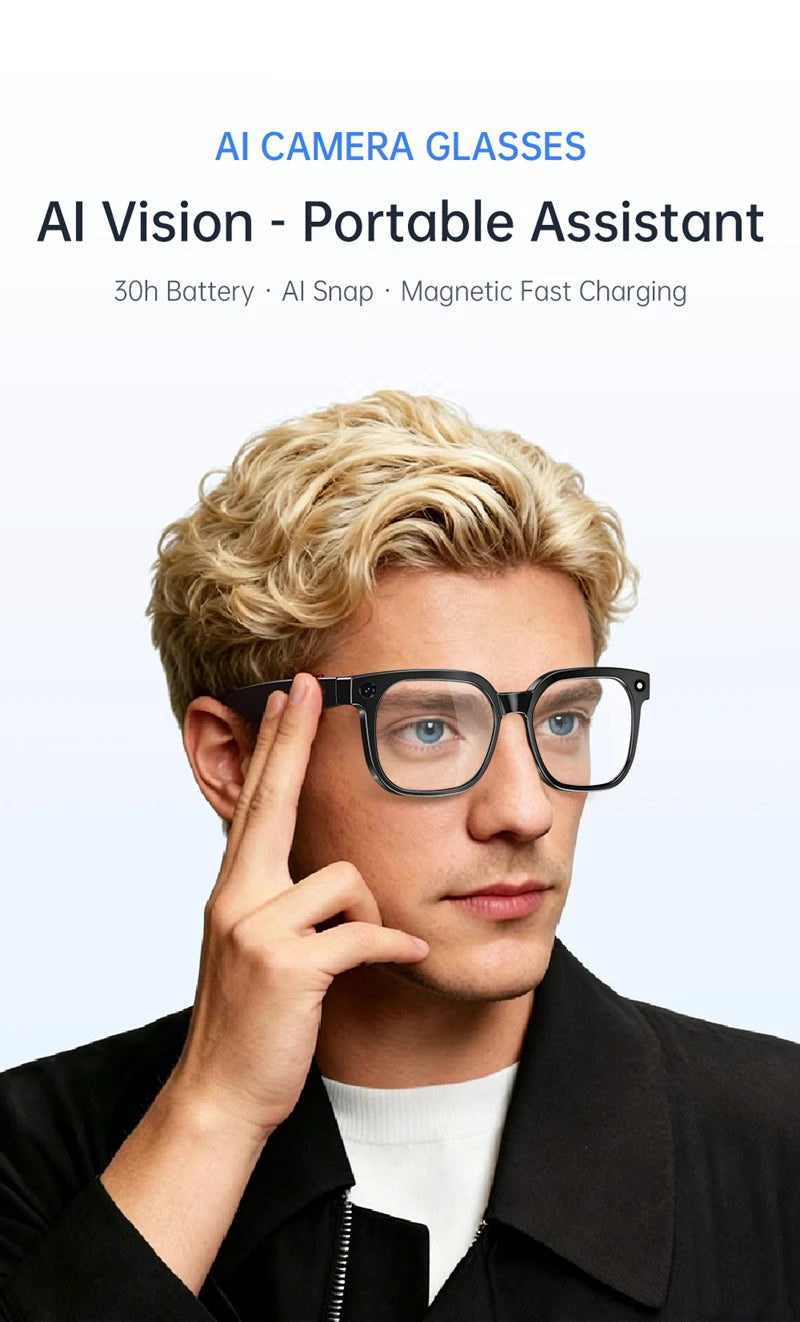Xiaomi AI Camera Glasses Multi-functional 4K 800MP Photochromic Smart Glasses Anti-shake Shooting Tech With 290mah Large Battery