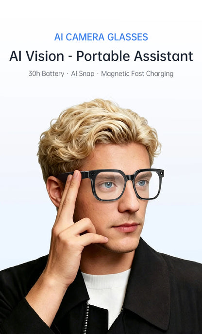 Xiaomi AI Camera Glasses Multi-functional 4K 800MP Photochromic Smart Glasses Anti-shake Shooting Tech With 290mah Large Battery