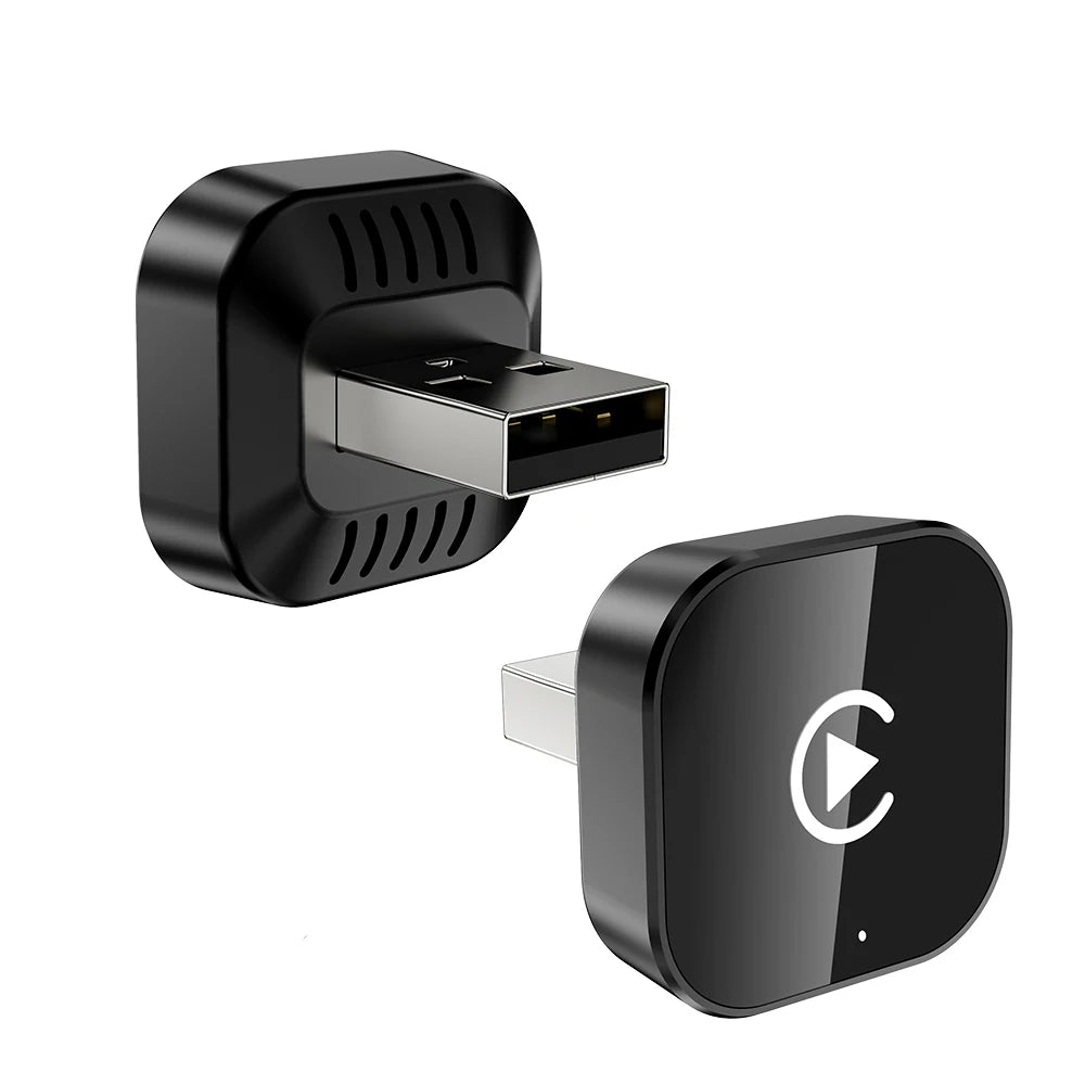 XUDA 2-i-1 Trådlös CarPlay och Android Auto-adapter – 5,8GHz WiFi, Plug & Play och OTA-uppdateringar