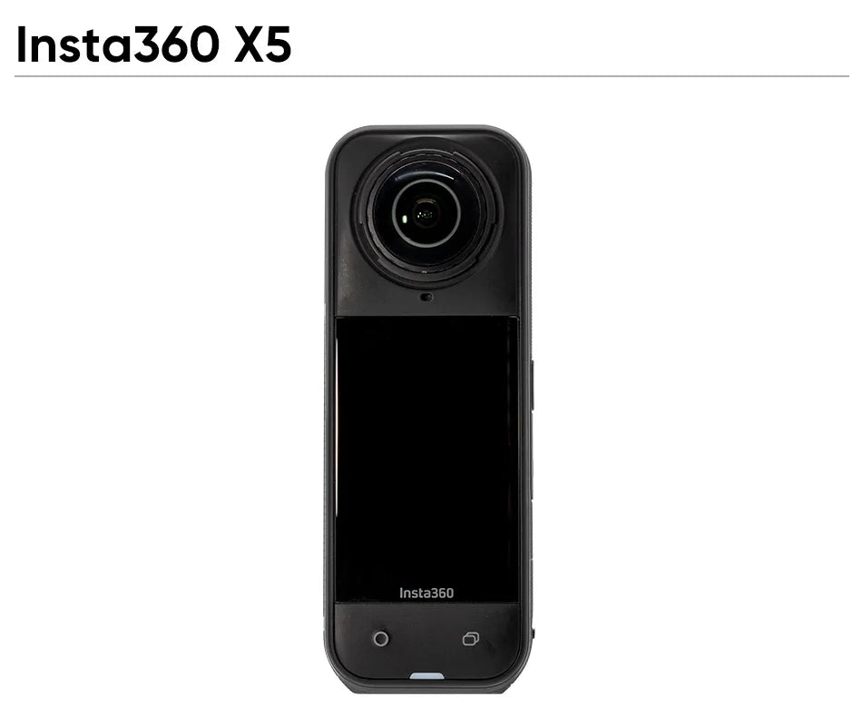 Insta360 X5 Waterproof Action Camera 8K 360° HDR Video Enhanced Low Light Replaceable Lenses 3H Battery Life Triple AI Chip