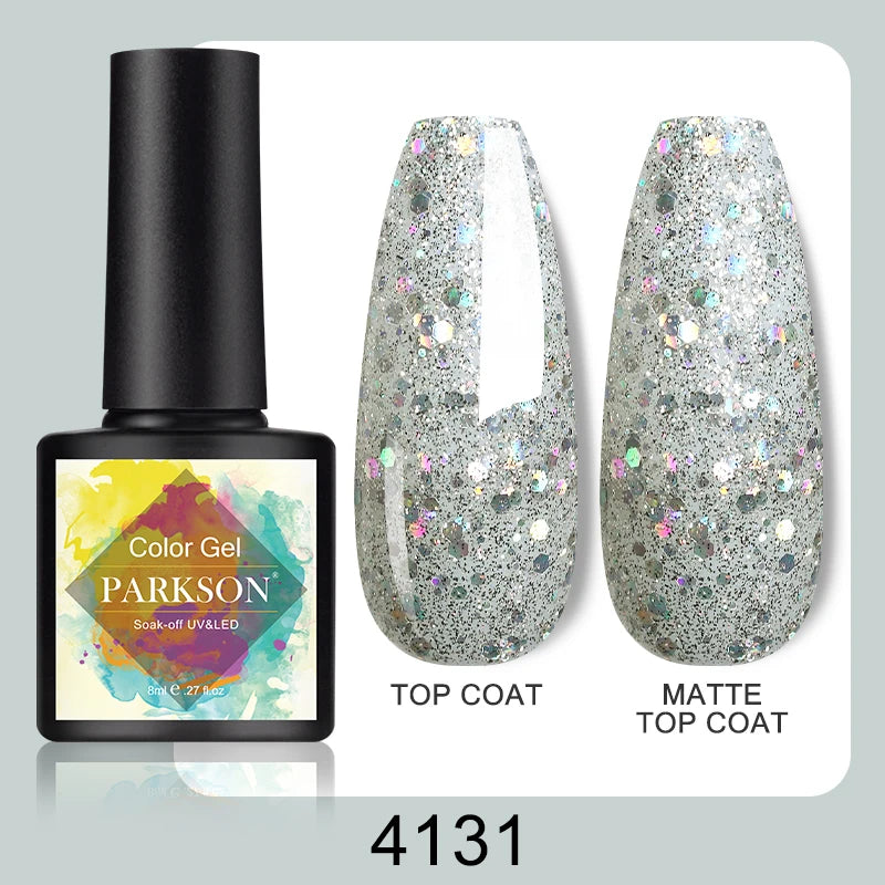 Parkson No Wipe Top Base Coat Nail Gel polish Design Enhancer Varnish Semi Permanent Soak Off UV LED Nail Art Tool