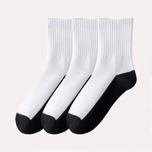 3 Pairs/set Children's Socks Spring Autumn Kids Boys Cotton White Sports Student Home Teenagers Socks For Daily Life 4-16Years