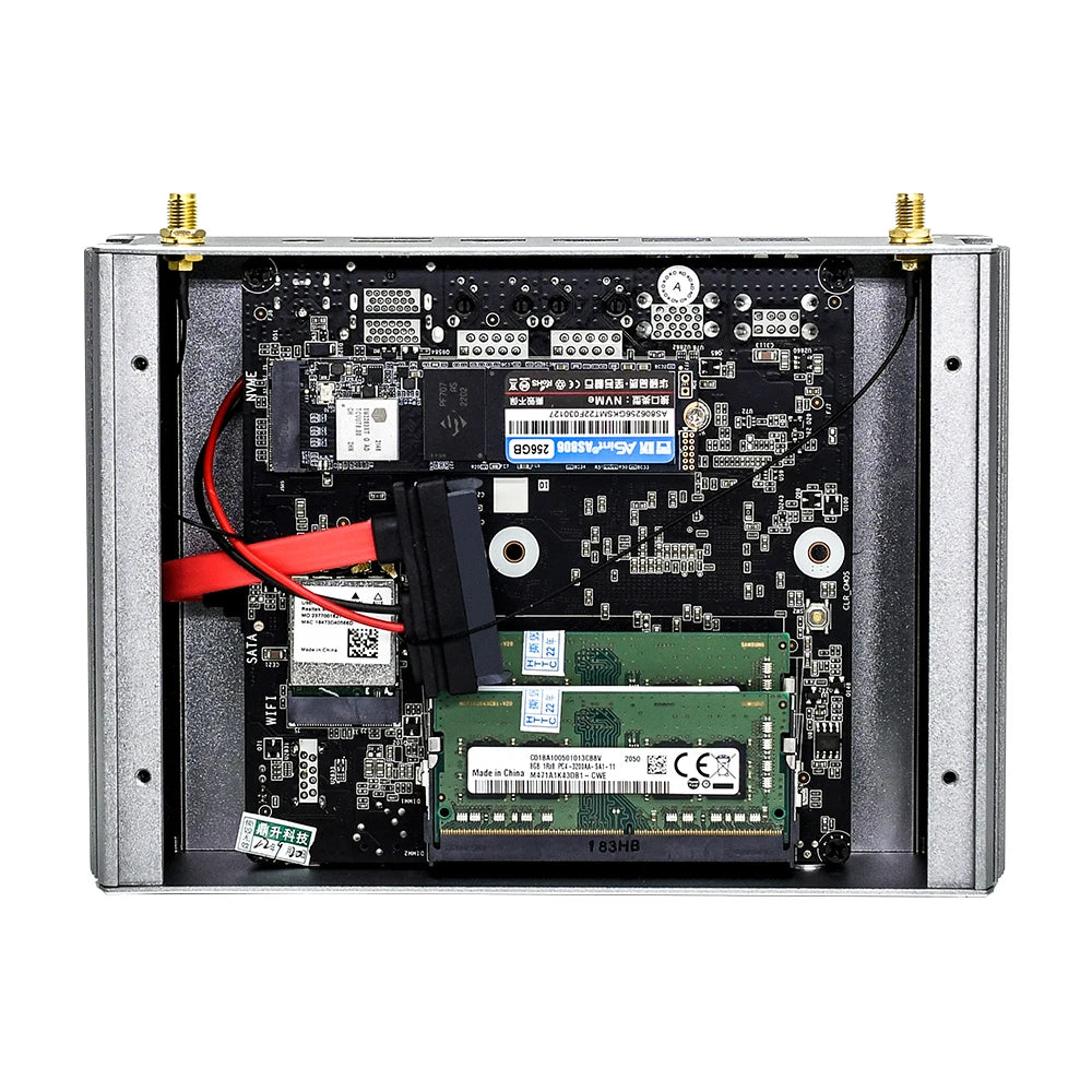 2026 FU02 Fanless AMD Mini Computer Ryzen 9 4950U 7 7730U 5825U 4700U Windows 11 Gaming PC Dual LAN Firewall 2*HDMI2.0 NVMe DDR4