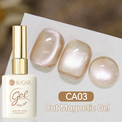 UR SUGAR 15ml Cat Magnetic Gel Nail Polish 30 Colors Semi Permanent Magnetic Gel UV/LED Soak Off Painting Vanrish Design
