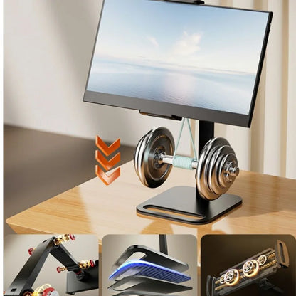 Portable Adjustable Monitor Screen Bracket Holder for 12-17.3 Inch No Drilling Laptop Gaming Expandable Desktop Clamp Stand