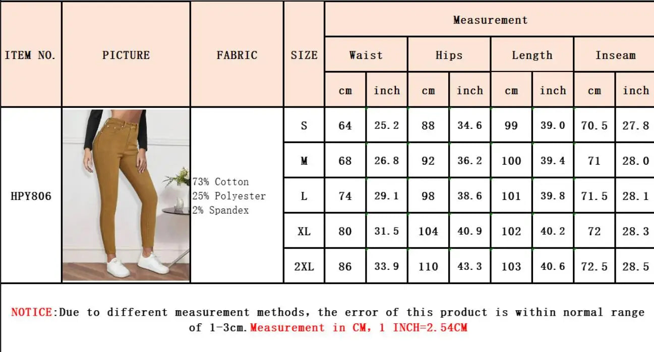 Women Pencil Pants Jeans Skinny Trousers High Waist Stretch Pockets Vintage Washed Female Streetwear Slim Full Length Denims
