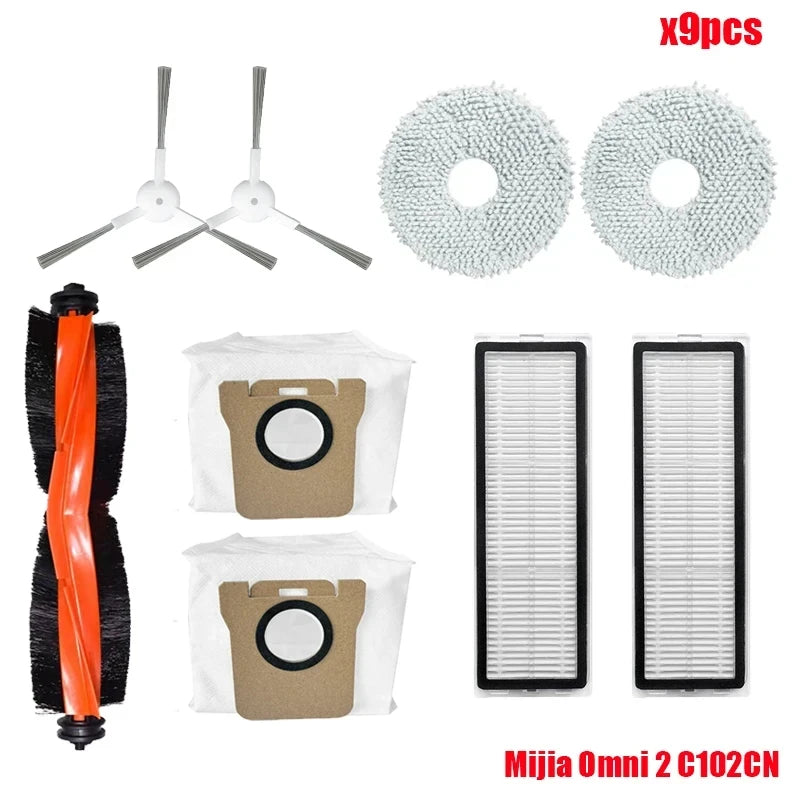Reservdelar till Xiaomi Robot Vacuum X20 / X20+ – Börstar, Filter, Mopp & Dammpåsar