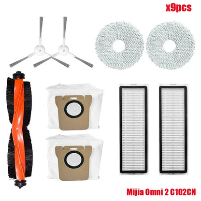 Reservdelar till Xiaomi Robot Vacuum X20 / X20+ – Börstar, Filter, Mopp & Dammpåsar