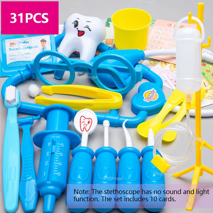 Doctor Toys for Kids 43/40/31PCS  Role Play Kit Medical Toys Hospital Nurse Dentist Educational Toy Gift for Boys Girls