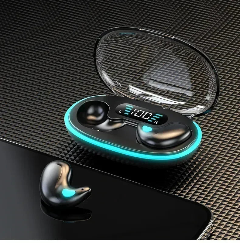 X55 True Wireless Earbuds – Bluetooth 5.0 HiFi Stereo Brusreducering Sport Gaming Sleep 350mAh Fodral Lila Svart Blå Vit Khaki