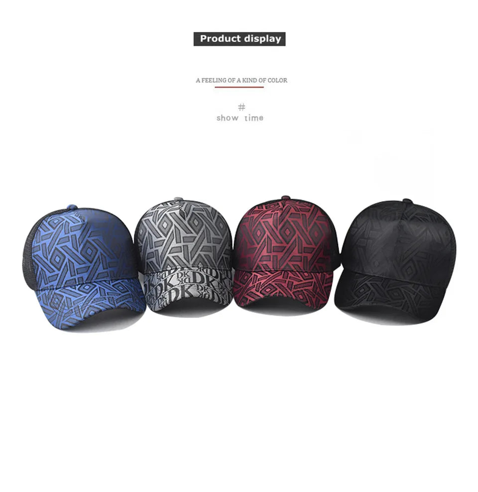 54-60Cm Adjustable New Thousand Birds Rhombus Plaid Baseball Men's and Women's Plaid Cap Plaid Fashion Hat Black Flat Brim Hat