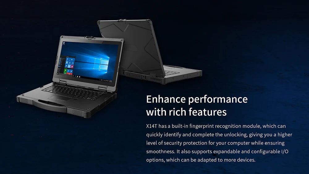 14-inch Waterproof Rugged Windows Tablet Computer Intel Core i5/i7 processor RJ45 RS232 Tablet Industrial Laptop X14