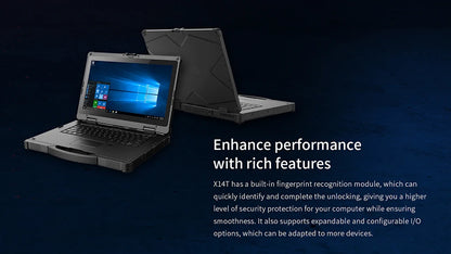 14-inch Waterproof Rugged Windows Tablet Computer Intel Core i5/i7 processor RJ45 RS232 Tablet Industrial Laptop X14