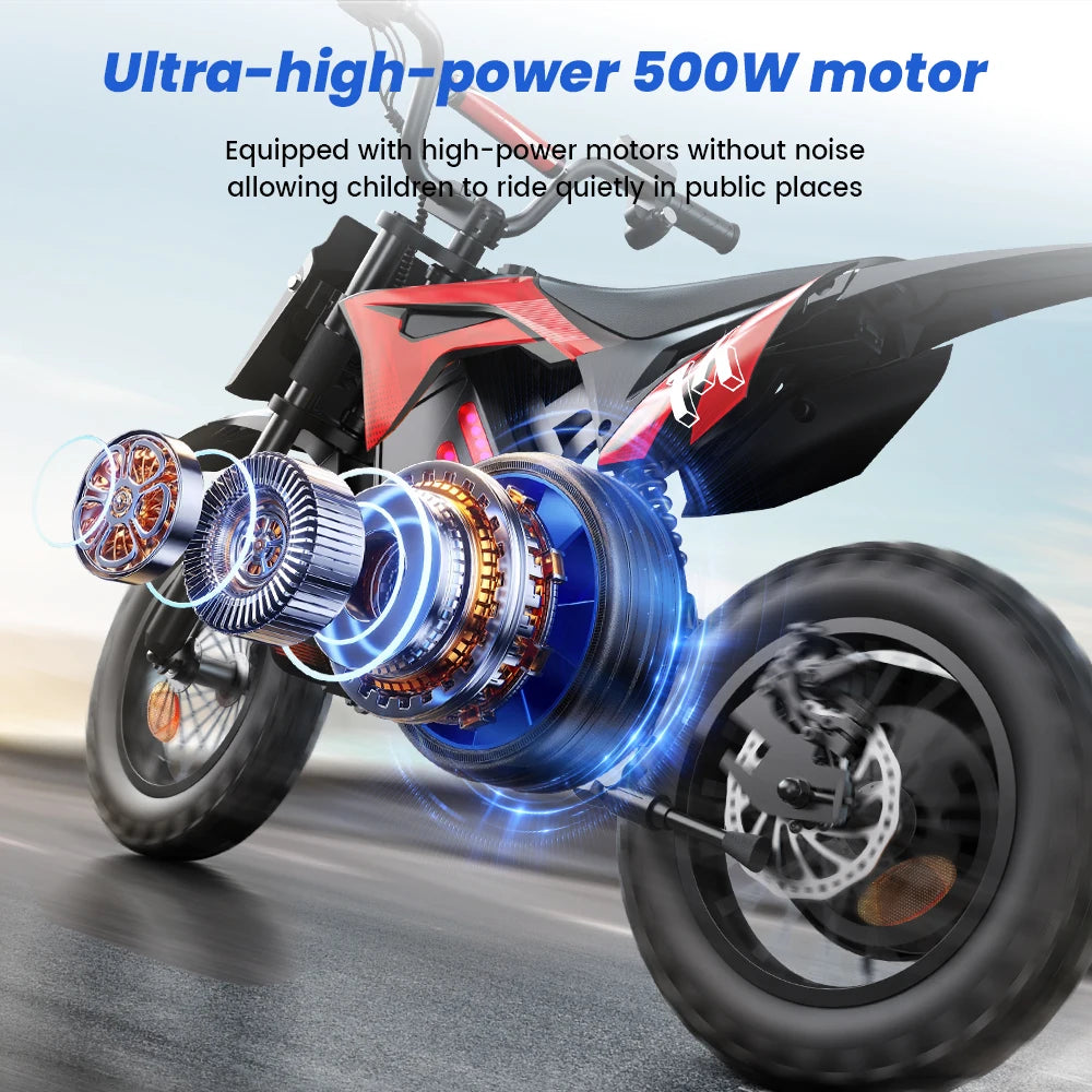 Elektrisk motorcykel-leksak för barn A14 36V 5,2Ah batteri
