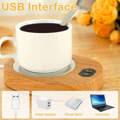 Elektrisk muggvärmare för kaffe och te med USB