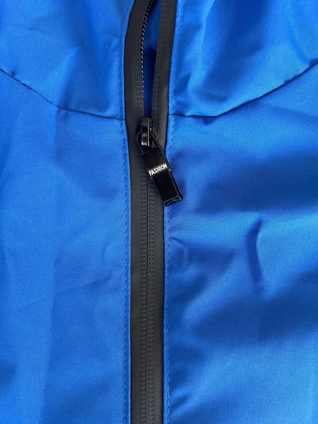 Herr Zip-Up Hoodie Jacka 2026 – Vår/Höst Outdoor Vandring Casual Navy/Röd/Blå/Svart M–XXXL