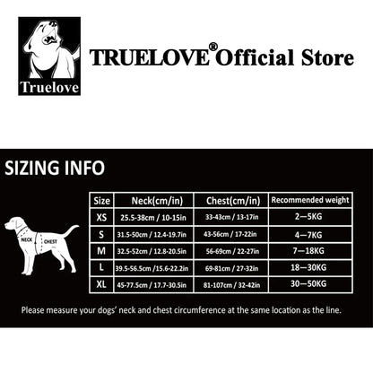 Truelove Hundsele – Reflekterande, Andningsbar Väst för Hundar, XS–XL, Flera Färger