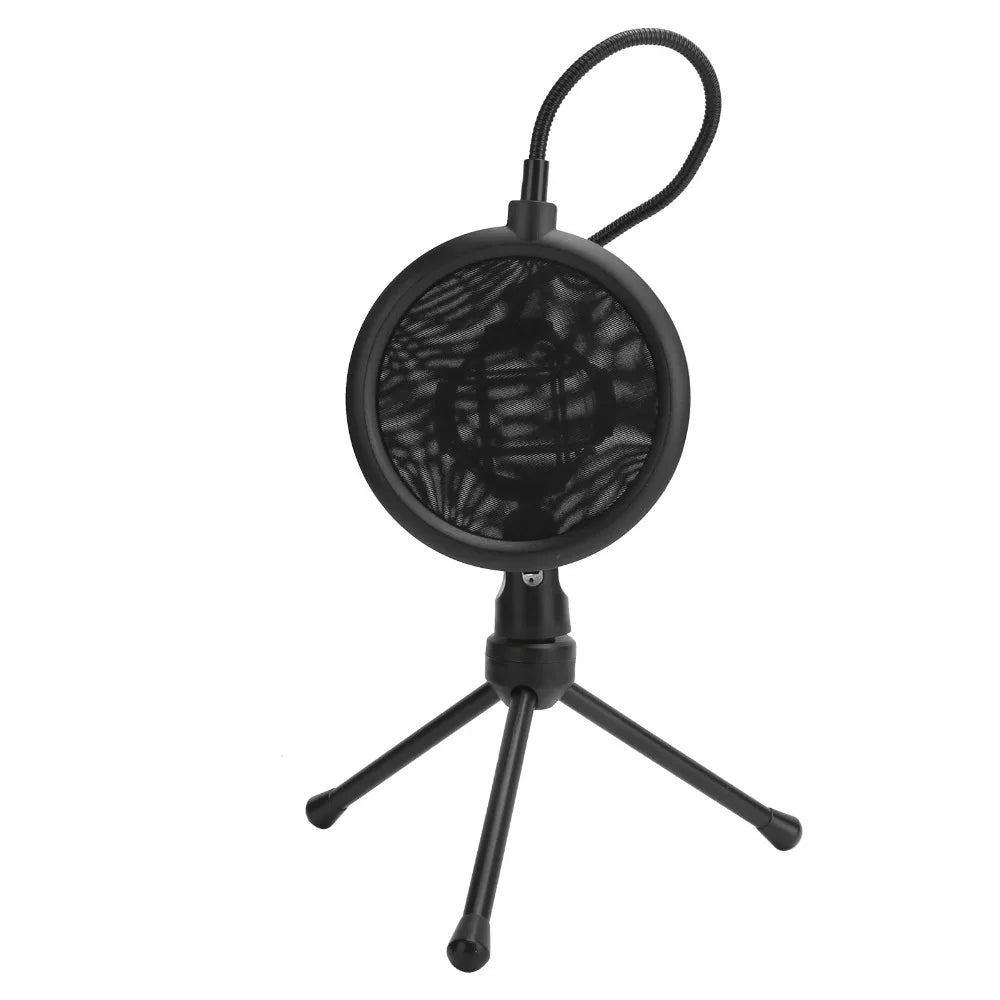 with Desktop Tripod Stand Microphone AntiSpray Filter Microphone Tripod Stand for Mic with Handle Diameter Under 44mm