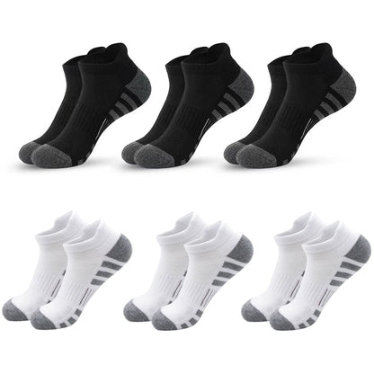 6/24 Pairs Cushioned Breathable Ankle Athletic Running Socks Low Cut Sports Tab for Men And Women