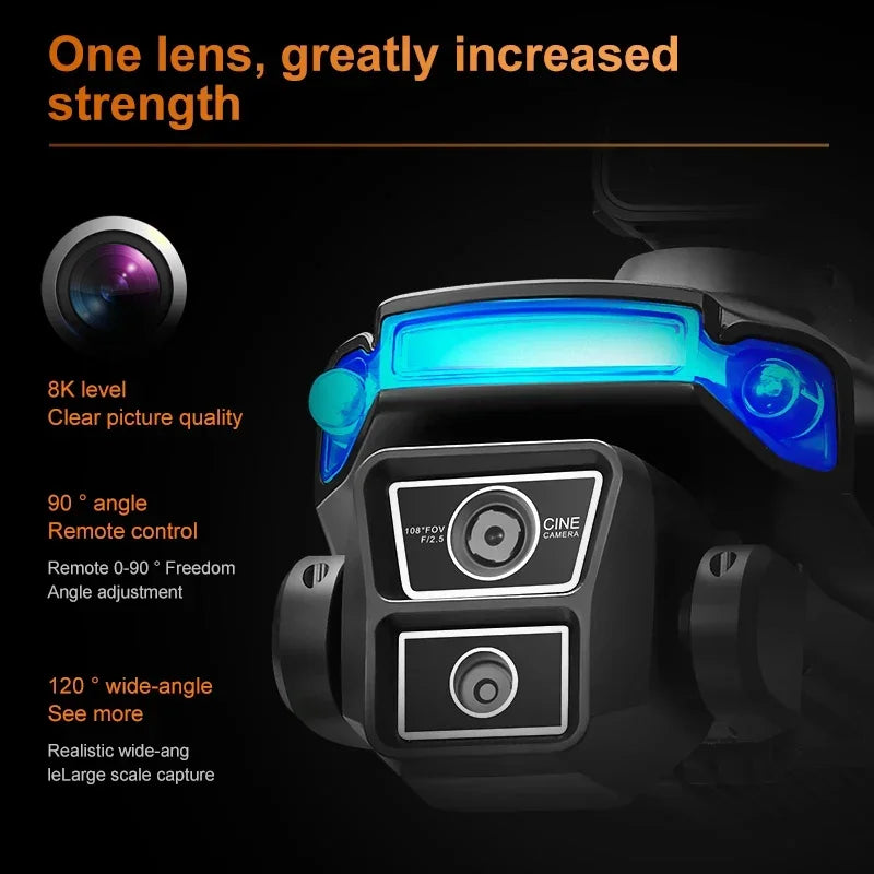 RG706 MAX GPS Drone 8K Professional Dual HD Camera 5G WIFI FPV 360° Obstacle Avoidance Brushless Large Screen Rc Quadcopter Dron