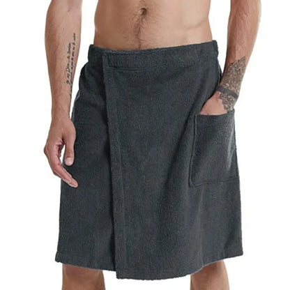 Men's Shorts 2025 Wearable Bath Towel Bathhouse Shower Room Bathrobe Pocket Bath Towel Clothing