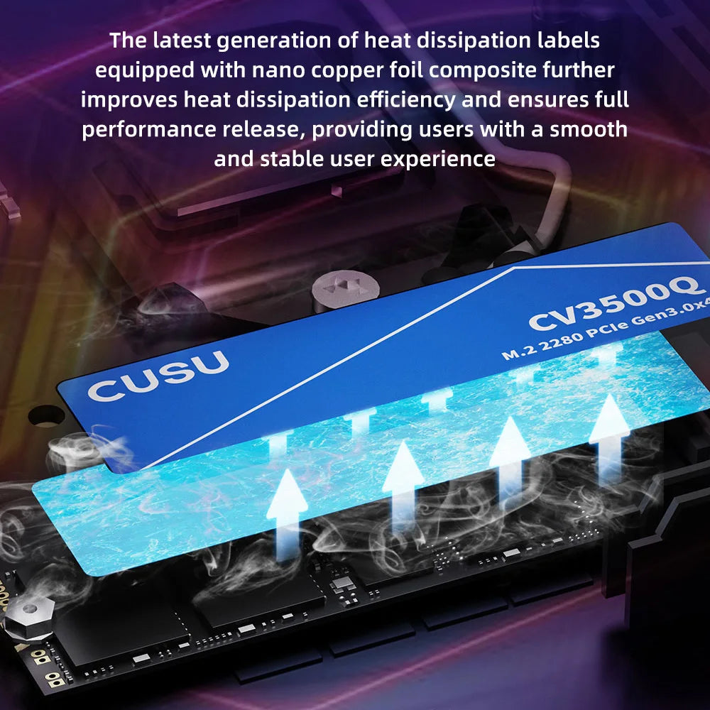 CUSU NVMe SSD M2 SSD 256gb 512gb 1tb 2tb Internal Solid State Drive M.2 2280 PCIe3.0 Computer Disk Hard Dsik for Desktop Laptop