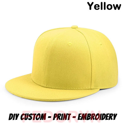 FEDORYN Snapback Keps Splice-Färger Hip Hop – 40 Färger Akryl/Polyester Justerbar Unisex Anpassad Brodyr Tryck Grossist Dropshipping
