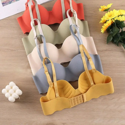 Sexy Comfort Seamless Bra Candy Color Adjustable Push Up Bras Anti-sagging Lifting Wireless Bra Women