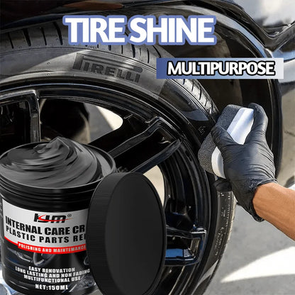 NEW Car Bumper Repair Paste - Restores Artificial Leather with Plastic, Enhances Black Effect, Car Polishing with Refurb Coating
