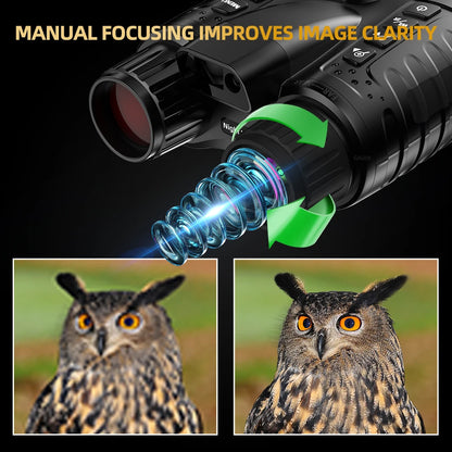 4K Night Vision Goggles 36MP Night Vision Binoculars with Rangefinder 3.2" HD Screen 4500mAh Rechargeable Battery for Adults