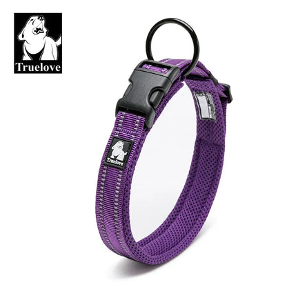 Truelove justerbart mesh-stoppat hundhalsband med 3M reflex