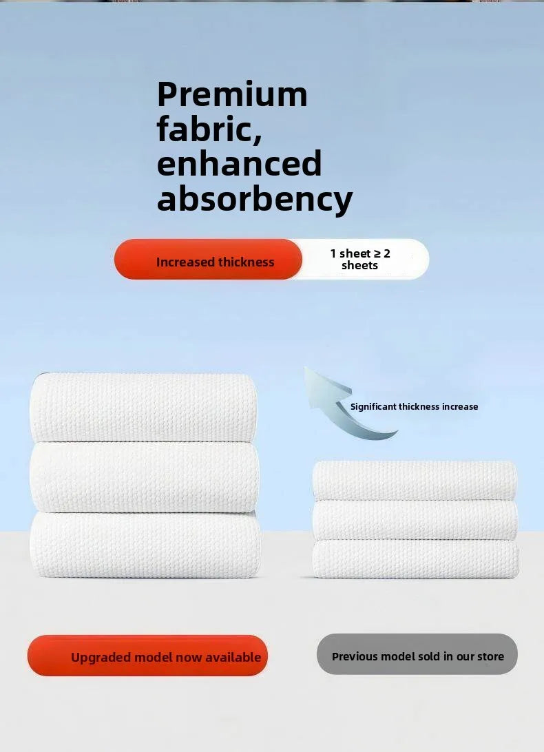 Thickened Large Size Disposable Towel for Face Washing Beauty Salon Foot Bath Towel Soft Absorbent Single Layer Plant Fiber