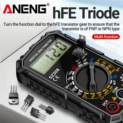 ANENG SZ308 digital multimeter med VD802-spänningspenna