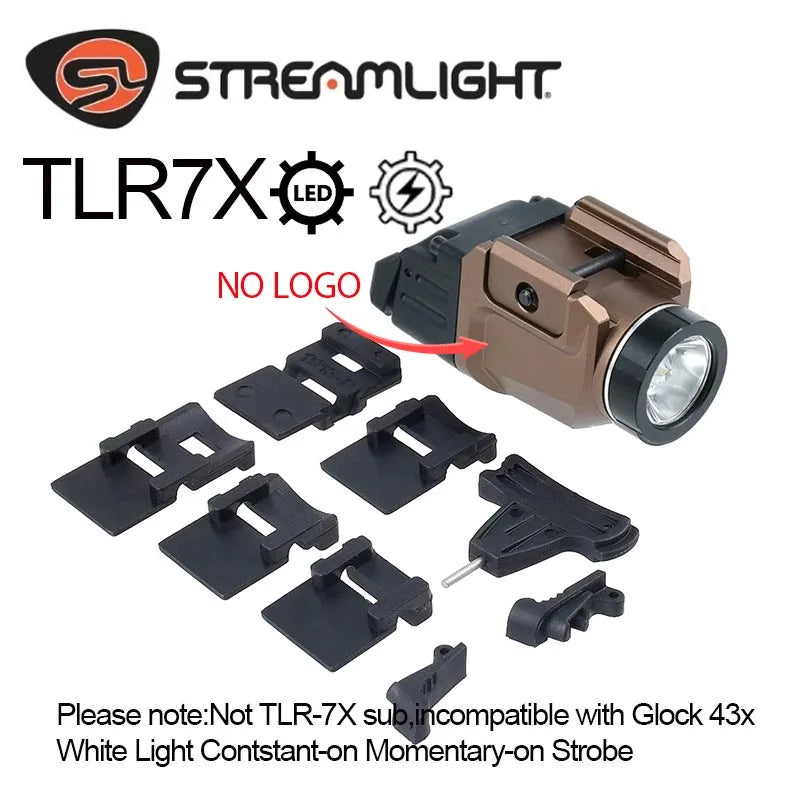 Taktisk Ficklampa 500 Lumen för 20 mm Skena