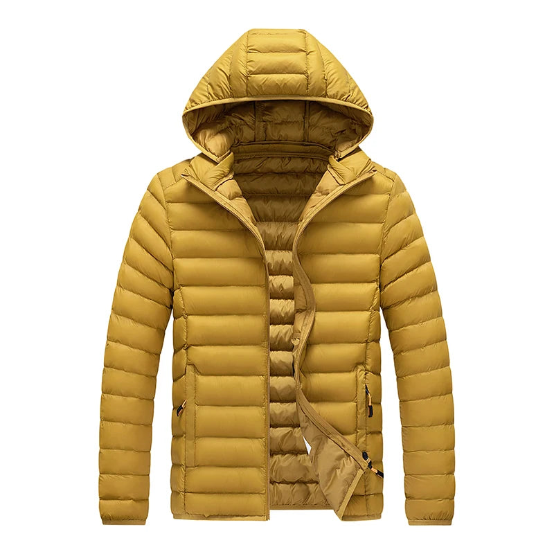 Vinterparkas Herr – Vattentät, varm, löstagbar huva, S–8XL, 11 färger