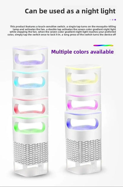 USB Mosquito Trap Electric Silent Bug Zapper Upgraded Inhalation Fly Killer with UV Light Indoor for Home Bedroom Office